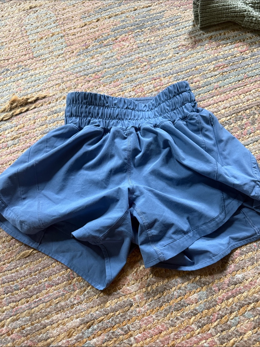 lululemon athletica Blue High-Waist Athletic Shorts
